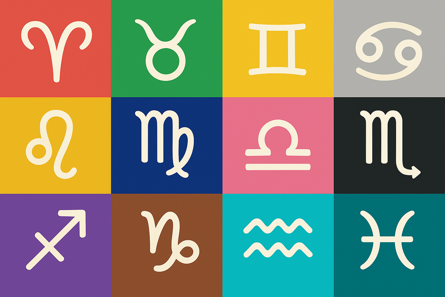 znaki zodiaku a kolory